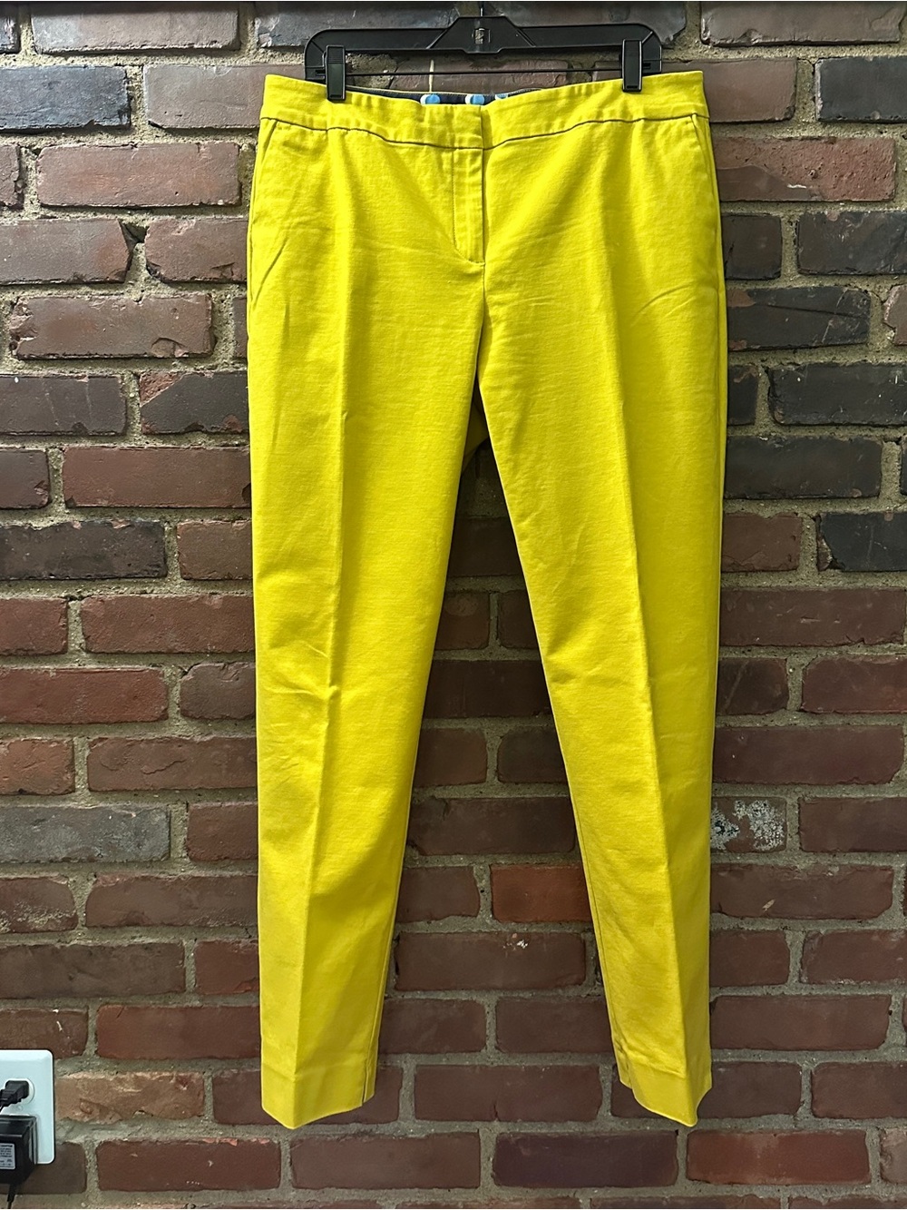 BODEN yellow slim fit dress pants size 12 (35 X 29.5)